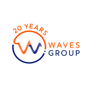 Waves group 20 years logo